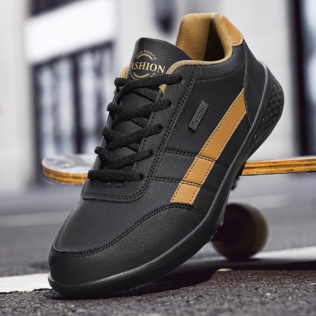 Men'S Black Classic Walking Shoes Lightweight Casual Shoes Outdoor Running Shoes Comfortable Driving Shoes