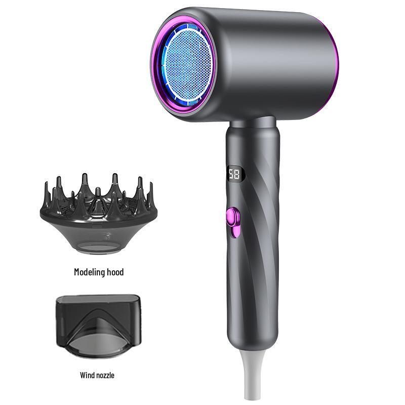 High-Speed Hair Dryer with Blue Light - Salon Quality for Home, Dorm, or Hotel