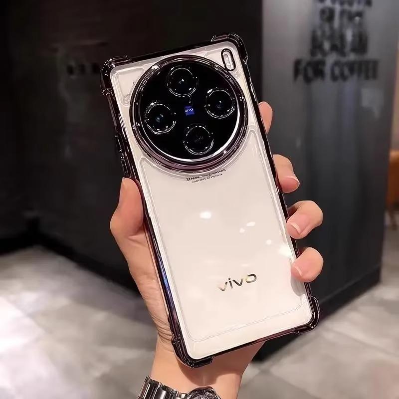 Four Corners Anti-shock Case For VIVO X200 Ultra X200 Pro Mini X100S Pro Lens Protection Plating Shockproof Protection Cover