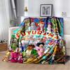 Cartoon (Futurama) Print Blanket. A Warm and Comfortable Flannel Blanket Suitable for Bedrooms, Sofas, Beds, Chairs, Picnics,