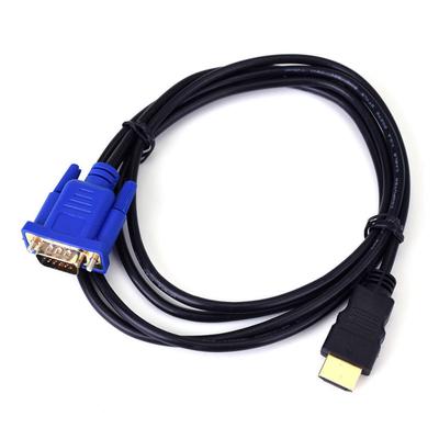1,8 m HDMI-auf-VGA-Kabel HD 1080P HDMI-Stecker auf VGA-Stecker Videokonverter-Adapter für PC Laptop