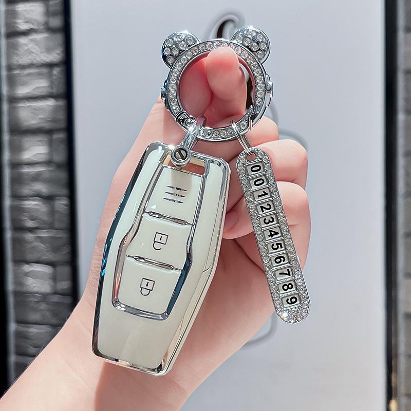Tpu Car Remote Key Case Cover Protect Shell Fob For Mitsubishi Outlander Control Accessories