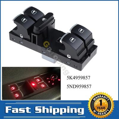 For VW Volkswagen CC Jetta Golf MK5 MK6 Passat Tiguan Electric Master Window Switch Lifter Control Button 5ND959857 5K4959857
