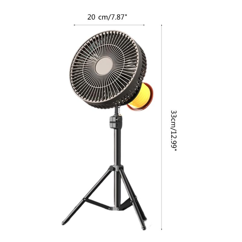 8000mAh Camping Fan Rechargeable Desktop Portable Circulators Ceiling Electric