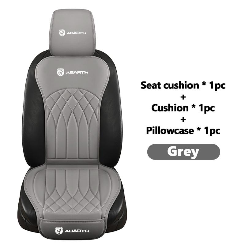 Car Styling Seat Cover Leather Cushion Backrest Protective Mat Interior Accessories For Abarth FIAT Doblo Tipo Panda Ducato FR