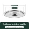 Tapa para utensilios de cocina de 20/22/24 cm, tapa para olla, tapa para wok, tapa para sartén, tapa para sartén plana, tapa de acero inoxidable para cuencos y palanganas.