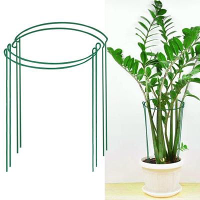 Plant Support Stakes Half Round Top Metal Plant Stake Peony Cages And Supports Garden Plant Support Rings for Outdoor Indoor Plants Tomato Hydrangea