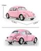 Retro Classic 1967 Volkswagen Beetle 5 Inch Metal Car Simulation Diecast & Toy Vehicle RMZ City 1:36 Alloy Model Gifts For Children