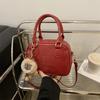 2025 Autumn New Solid Color Versatile Casual Handbag Women's High-end Texture Personalized Popular Messenger Bag