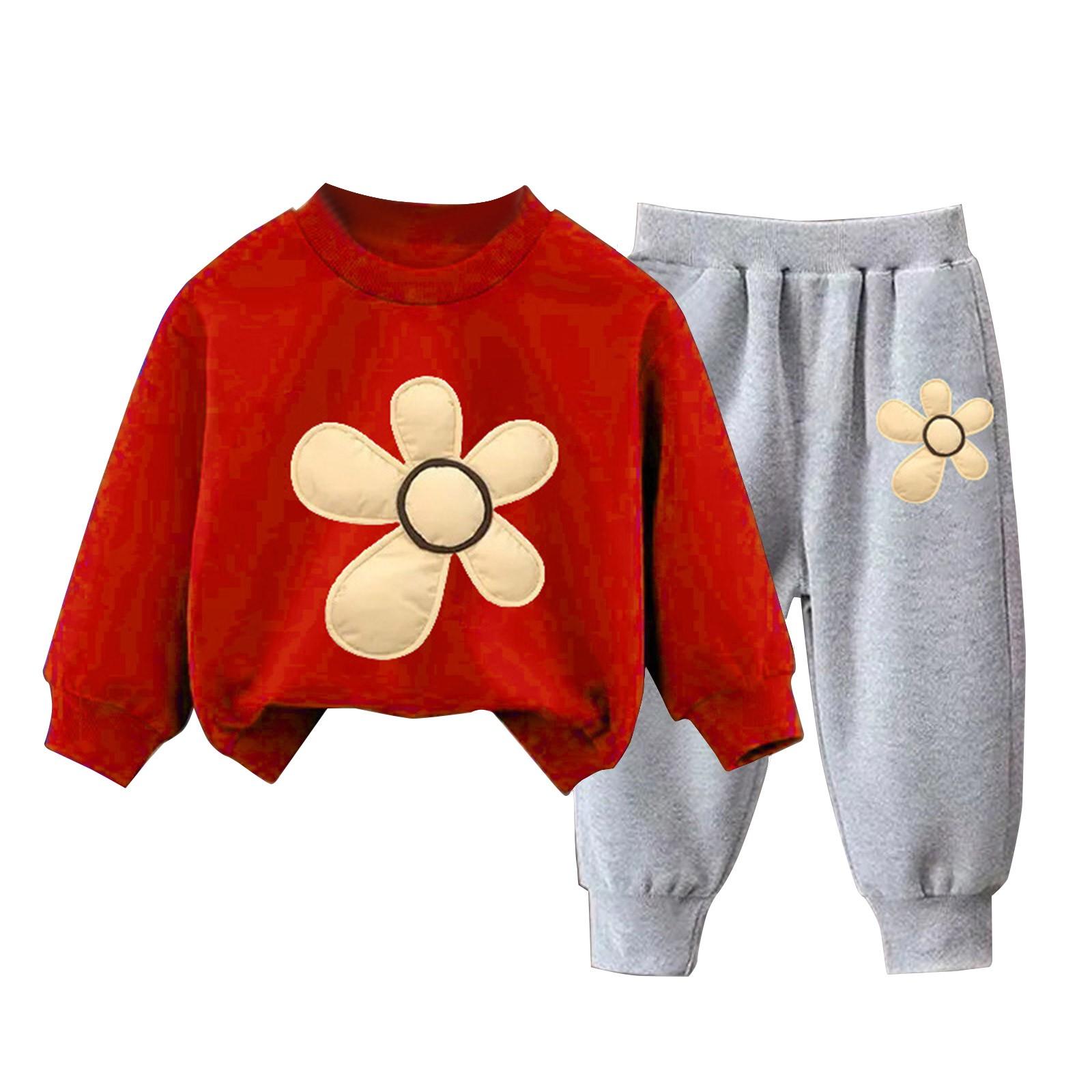 

Комплект одежды для новорожденных девочек и мальчиков, свободная однотонная футболка + штаны 150 красный