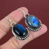 Labradorite Earring Natural Gemstone Earring 925 Sterling Silver Earring Boho Jewelry Handmade Earring Engagement Gifts Birthstone Earrings