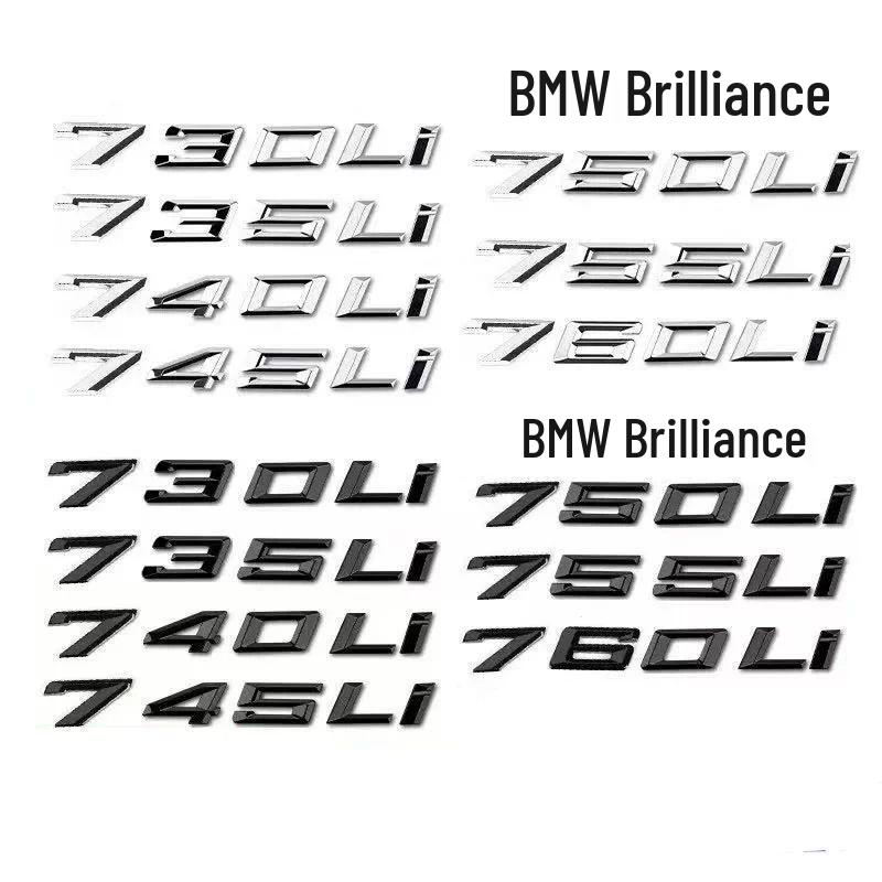 Kompatybilna naklejka na tylne godło do BMW Serii 7 740Li, 730Li, 750Li, 760Li