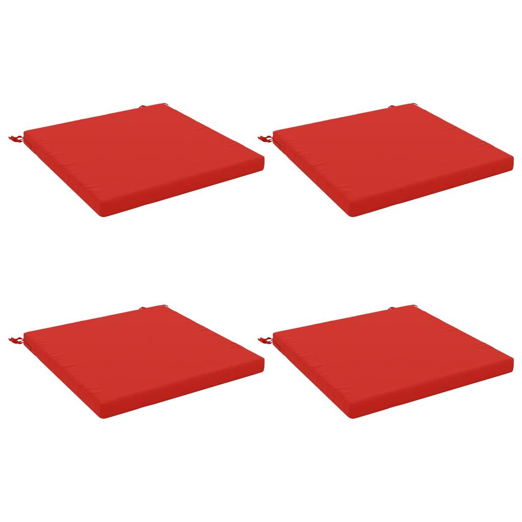 4 Piece Seat Cushions SOEST 4 Pcs. 100percent Polyester Red