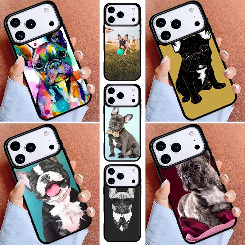 French Bulldog Dog Animals Phone Case for iPhone 16e 15 14 13 12 17 Pro Max Plus Air 17pro Cover Coque