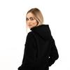 Czarna Bluza Oversized Z Modnym Motywem Okularów, Stylowa I Wygodna, S