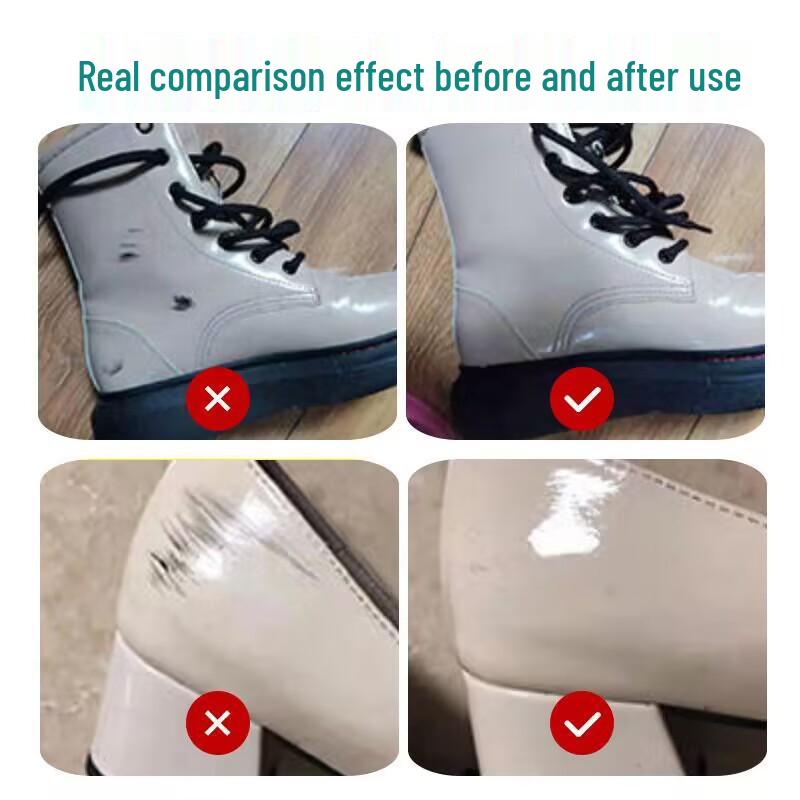 Shoe Edge Scratch Remover: Black Paint & Cleaner for White Leather Shoes, Repairs Marks & Stains