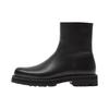 Leather Versatile Comfortable Thick Sole Height Increasing Ankle Boots Men Ankle Boots Black 12098320800