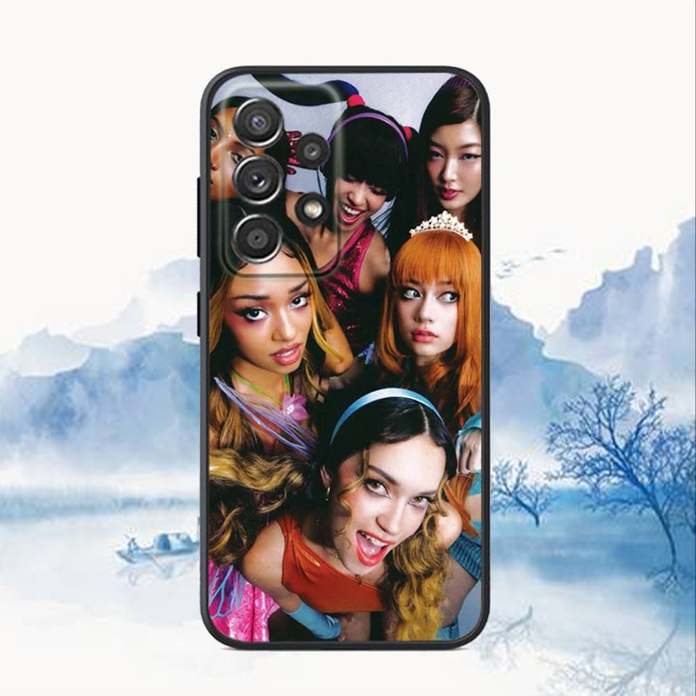 Heißes Musik K-KATSEYE Handyhülle für Samsung S25, S24, S21, S22, S23, S30, Ultra, S20, Plus, Fe, Lite, Note, 10, 9, 5G Schwarze Abdeckung