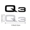 Q8 Car Body Rear Trunk Emblem Sticker Letters Auto Tail Badge Decal For A8 Q3 Q5 Q7 A4L A6L A8L  A4 B8 B6 B7 B9 8P 8V QUATTRO RS3