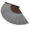 Takashima Chijimi Folding Fan for Cotton Simple Design [Hanakanzashi] Men, Fabric, 22cm, Gray, Gentleman's Fan, Simple, Sturdy, High-Quality, Plain,