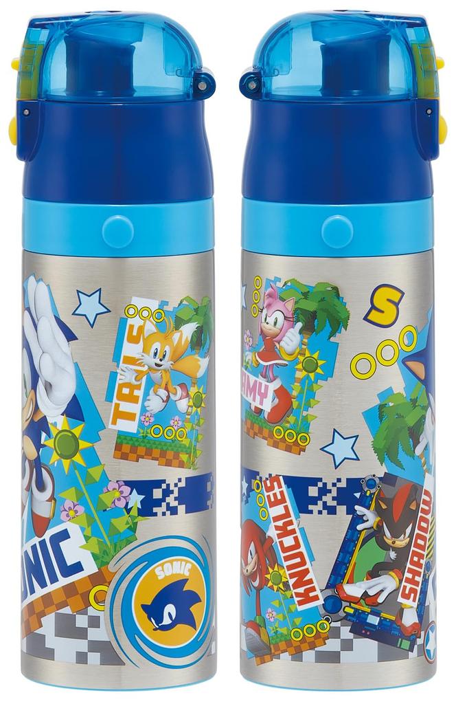 Skater Stainless Steel Water Bottle 2way Direct Drinking 470ml Cup Drinking 430ml Lightweight Sonic Thermal Insulated Waterbottle Sports Bottle Kids