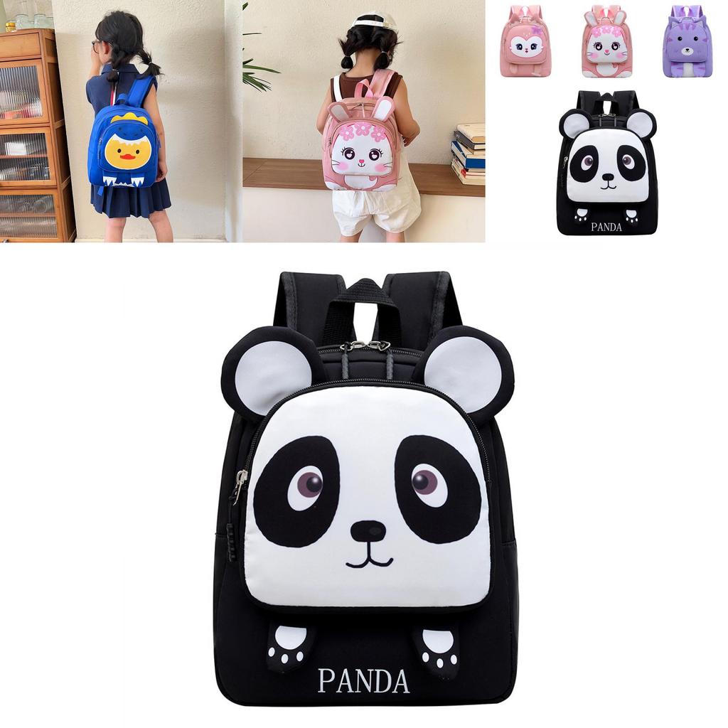 Adorable Animal Lightweight Nylon Backpack For Kindergarten Kids Trendy And Comfortable