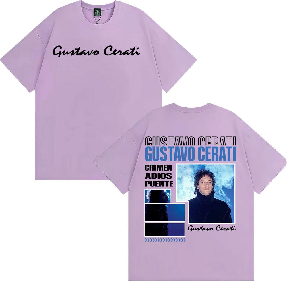 Rapper Gustavo Cerati Tour 2025 Graphic Tee Shirt Men Women Fashion Harajuku Streetwear T Shirt Summer Comfort Oversized Tshirt