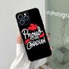 Canada Canadian Flag Silicone Soft Case For iPhone 17 Air 11 14 15 16 Pro Max 12 13 Mini 16e 16 Plus Back Cover