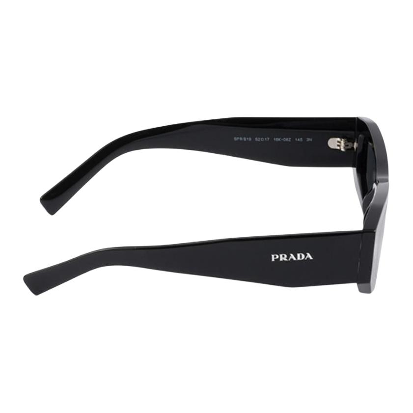 Prada Logo Irregular Shape Sunglasses Men sunglasses Black SPRB19_E16K_FE08Z_C_A053