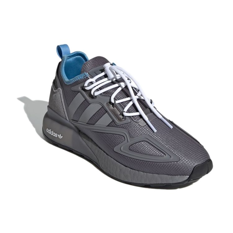 Adidas Originals ZX 2K Boost Mesh Gewebt Klassisch Rutschfest Langlebig Low-Top Lifestyle Schuhe Unisex Sneaker Grau H05558