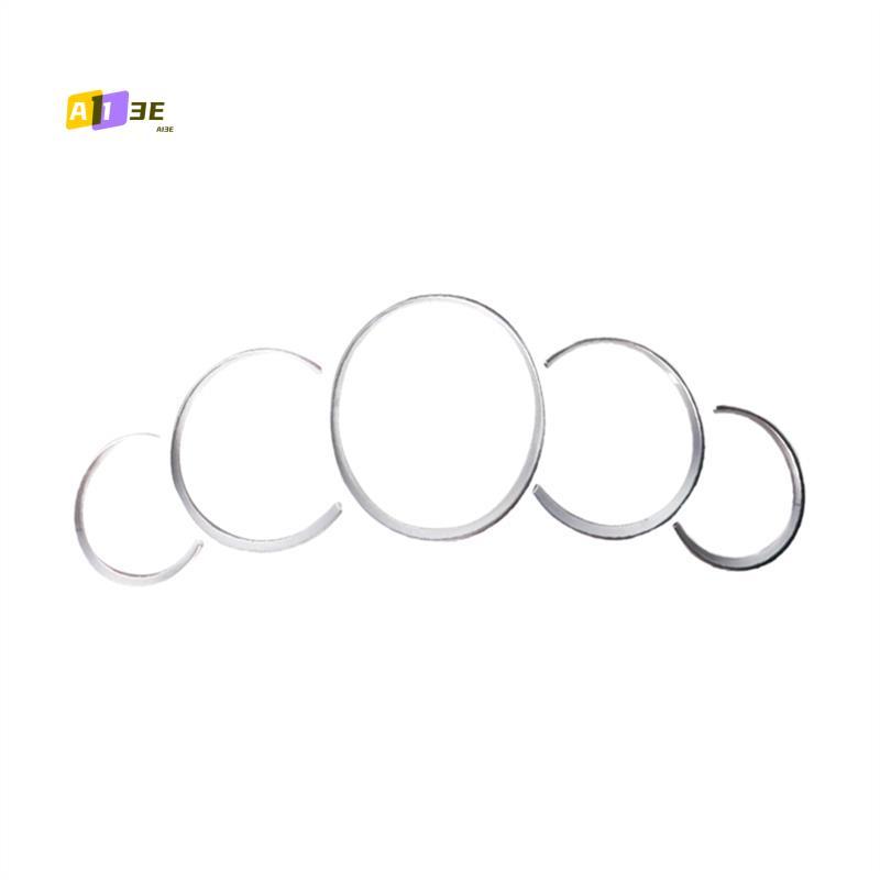A03E-ABS Dashboard trument Panel Decorative Ring Cover Trims Sticker For Porsche 911 Cayenne Panamera