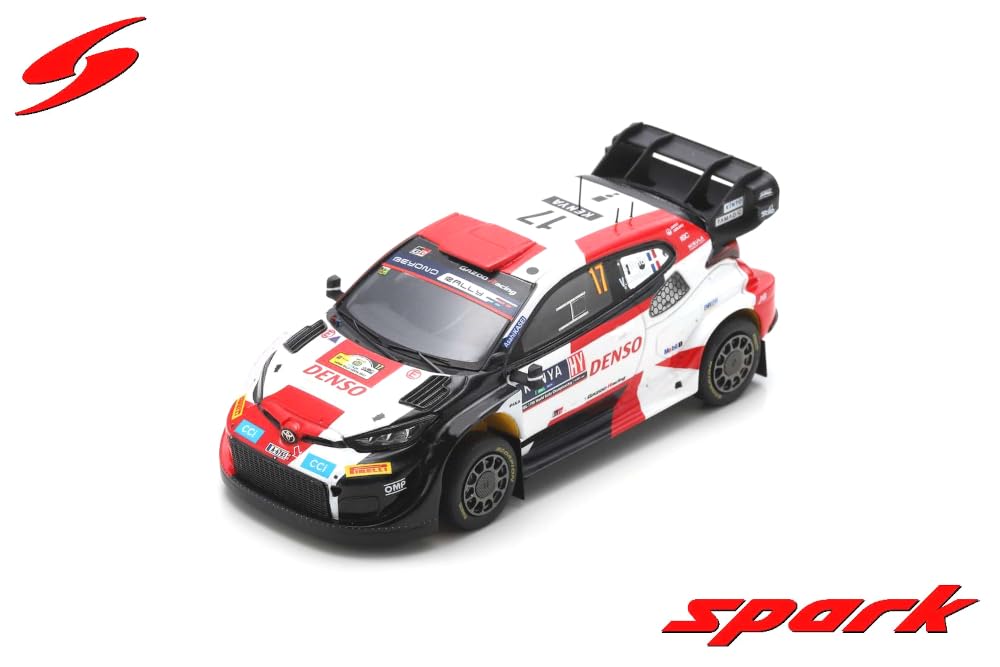 Spark Toyota GR Yaris Rally1 2023 Safari Rally Winner Ogier Finished Model 1/43 #17 S.