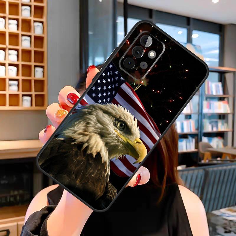 American USA Flag Eagle Case For Samsung Galaxy A13 A36 A56 A23 A52 A32 A12 A54 A34 A14 A16 A26 A33 A53 A15 A35 A55