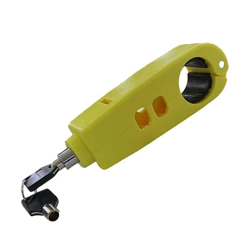 

Электромобильный противоугонный замок на руль с фиксатором дроссельной заслонки и звуковым сигналом для скутеров и мотоциклов