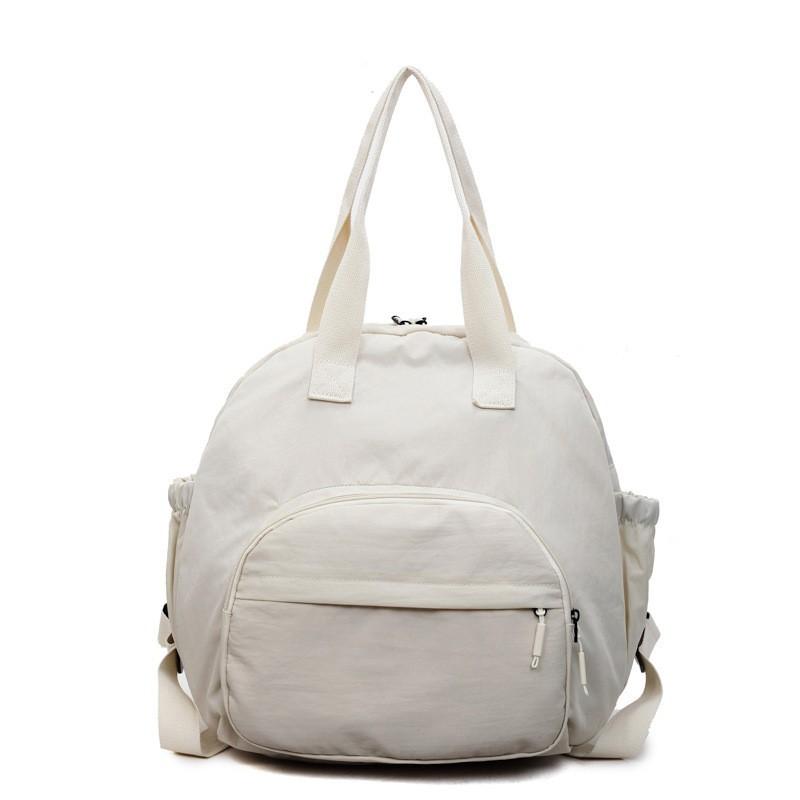 

Многофункциональный Повседневный Рюкзак Женский Большая Вместимость Однотонный Нейлоновый Сумка-Рюкзак Японский Легкий Универсальный Дорожный Наплечный Сумка покинуть белый