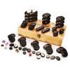Master Massage Chaud Pierre Set 100% Basalte Rocks Pour Spa Corps Massage Avec Bambou Boîte (60pcs)
