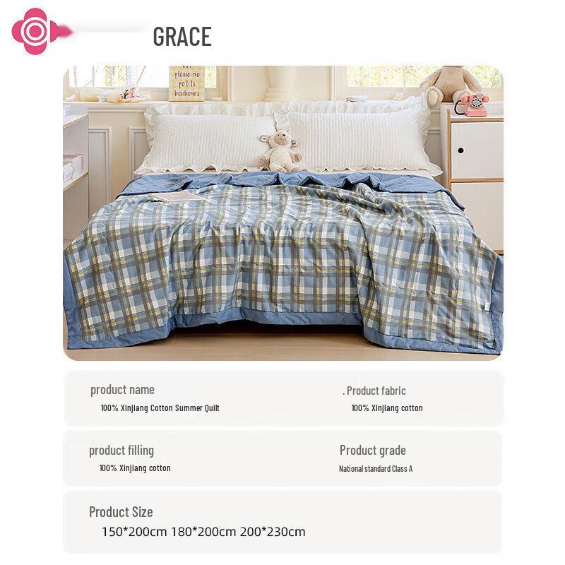 Grace 100% Cotton Antibacterial All-Season Quilt