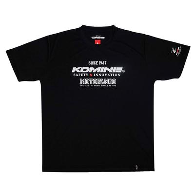Komine Motorcycle T-Shirt, Black, Large, JK-400