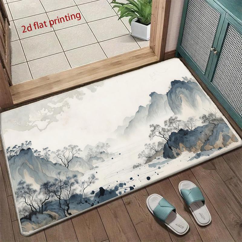 

Misty Mountain Pattern Mat Living Room Decoration Home Sofa Non-Slip Carpet Study Bedroom Tatami Children S Soft Floor Mat 40x60cm