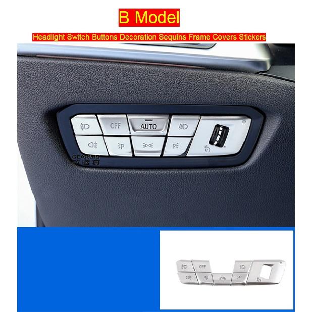 Car Styling Steering Wheel Buttons Decoration Frame Covers Stickers Trim for BMW 3 Series G20 G28  Lnterior Auto
