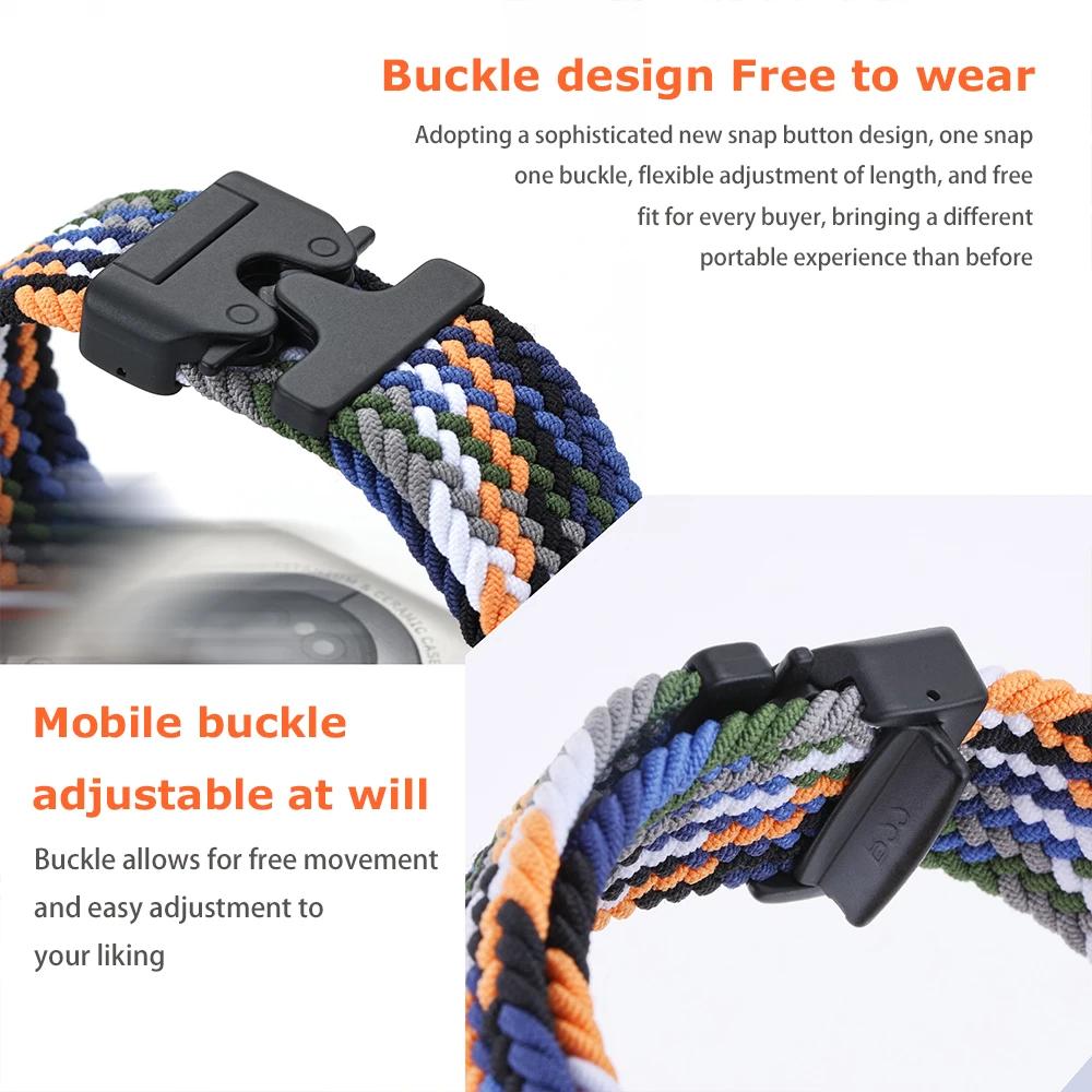For SUUNTO 9 PEAK Pro/DLC Watch Band 20mm 22mm Nylon Loop Strap 5 PEAK/VERTICAL/3 Fitness/OCEAN/PACE Parachute Buckle Bracelets