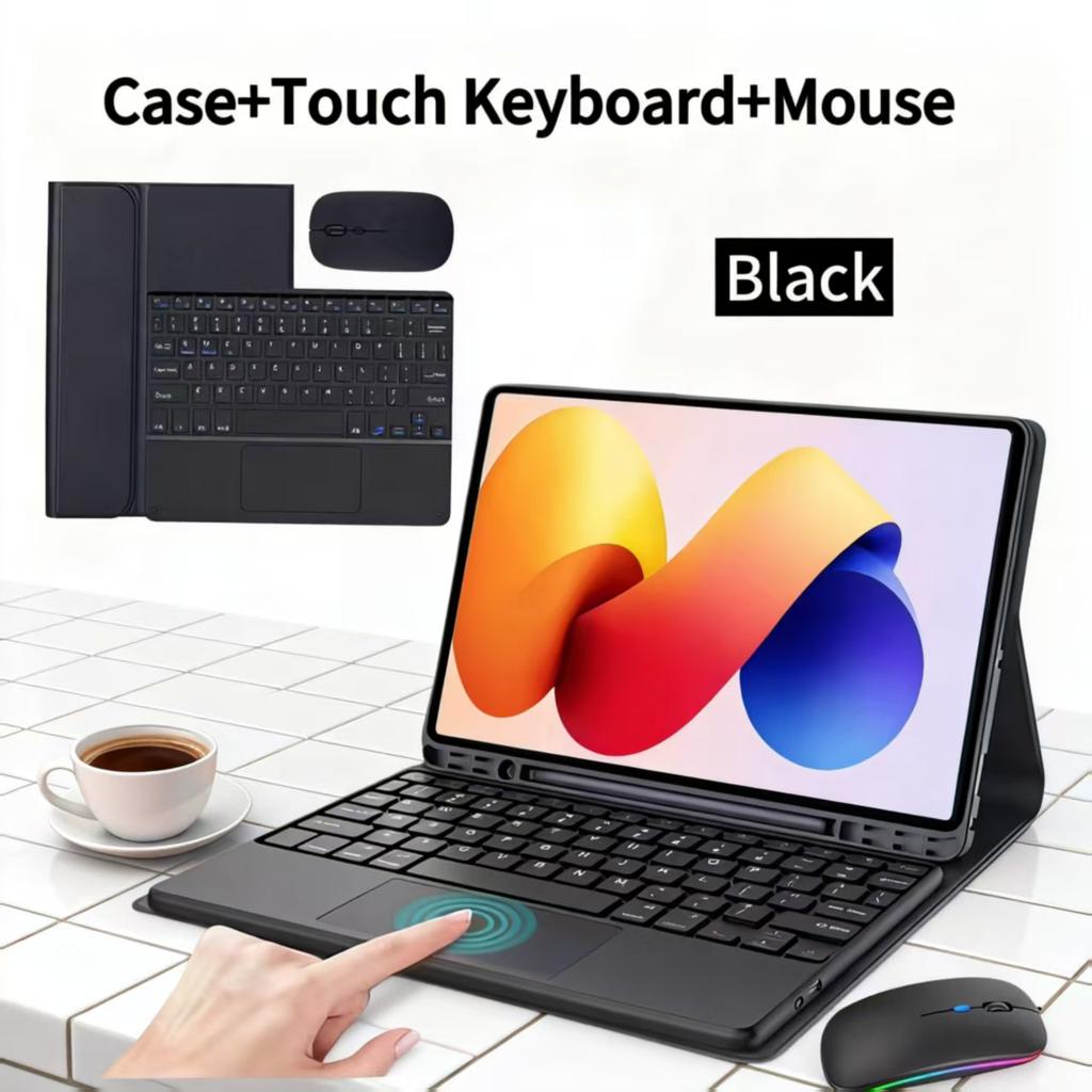 Detachable Bluetooth Keyboard Case for Redmi Pad Pro & Redmi Pad 2 Pro 12.1-inch Tablet - Compatible with Poco Pad