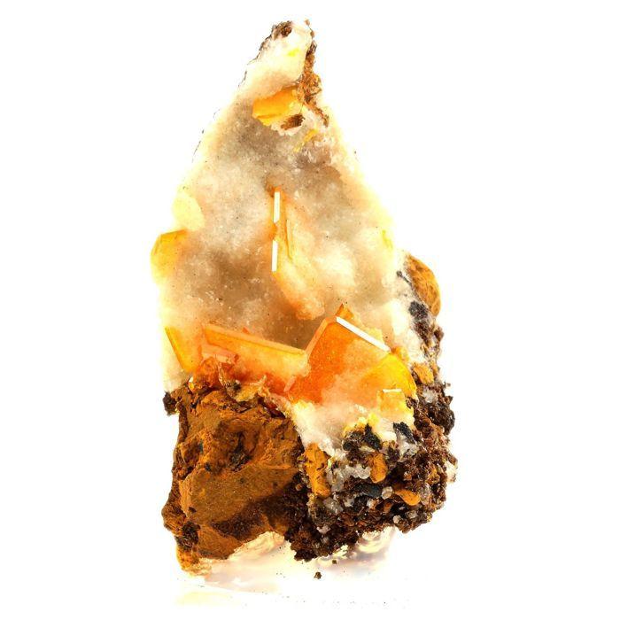 Pierres et Minéraux. Wulfenite. 349.5 ct. Trigo Mountains, La Paz, Arizona, USA.