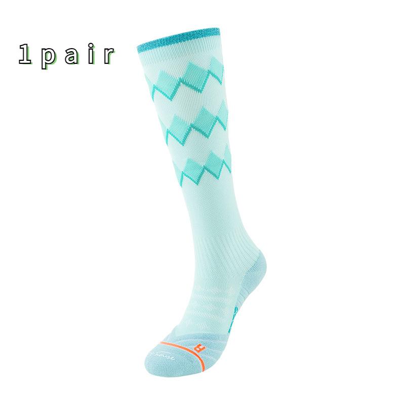 

Женские компрессионные носки, размер 35-39, тонкие спортивные носки для прыжков со скакалкой для прыжков One-size небесно-голубой