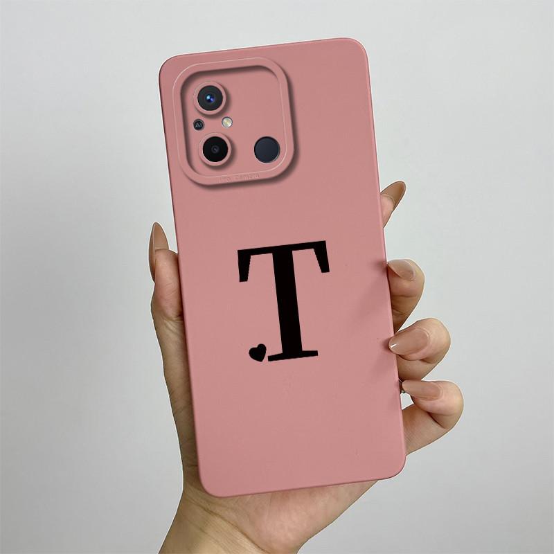 For Xiaomi Redmi 12C Case Cute Couple Letters Cover Silicone Soft TPU Fundas For Xiaomi Redmi 12C 12 C Redmi12C Phone Case Coque