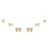 Exquisite Diamond Heart Bow s925 Silver Stud Earrings Set - Sweet & Delicate Three-Piece Collection