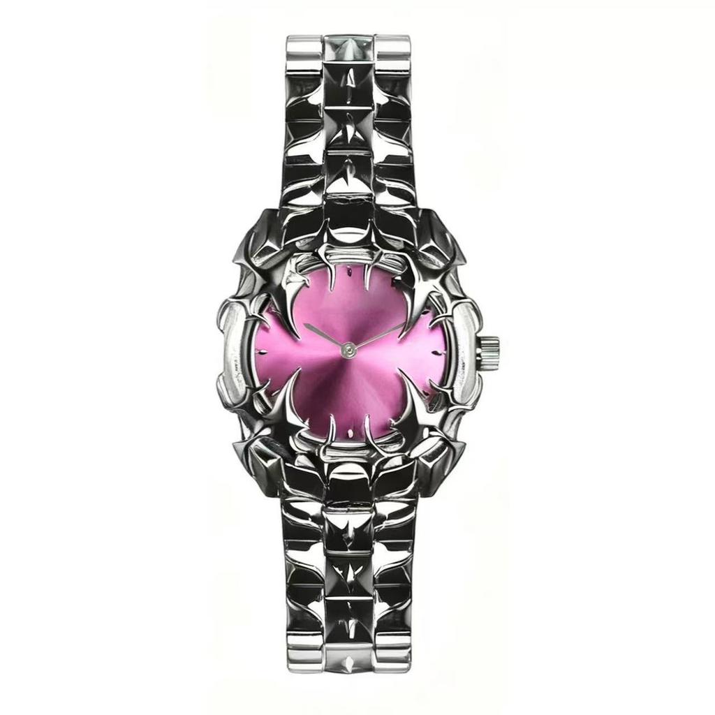 DENVOSI New Y2K Gothic Claw Shaped Quartz Watch with Detachable and Replaced Dial Fashionable Street Accessory