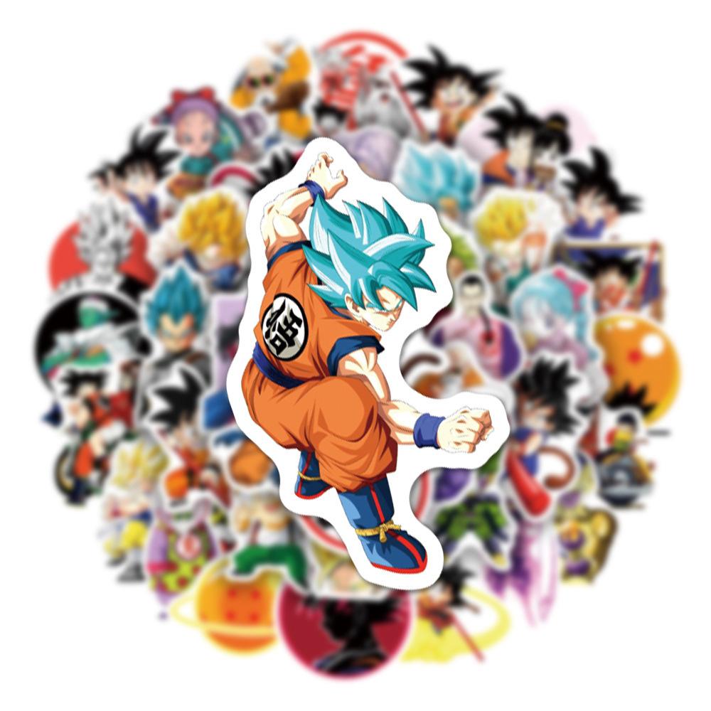 10/30/50pcs Japanese Cartoon Dragon Ball Stickers Son Goku Graffiti Sticker for Kid DIY Journal Computer Skateboard Cool Decal