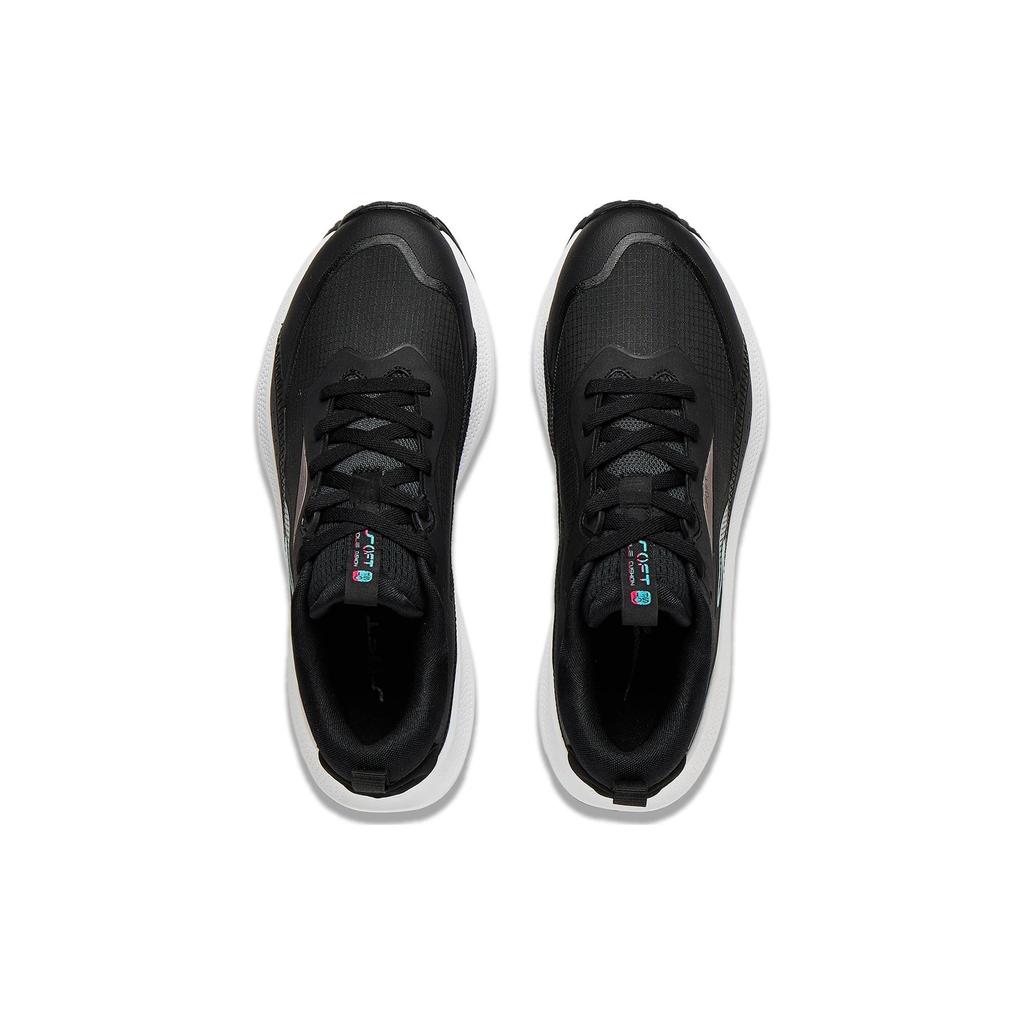 Li Ning SOFT ELEMENT Trendy Cushioning Breathable Low top Casual Shoes Men's Black AGLT179-1