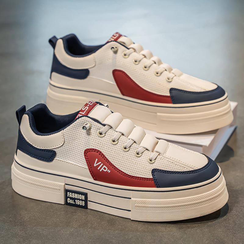 Herrenmode Casual Low Top Skateboardschuhe Jungen Bequeme Sneakers Männliche Studenten Trendy Weiche Sohle Klassisch Atmungsaktiv Fitnessstudio Rutschfest